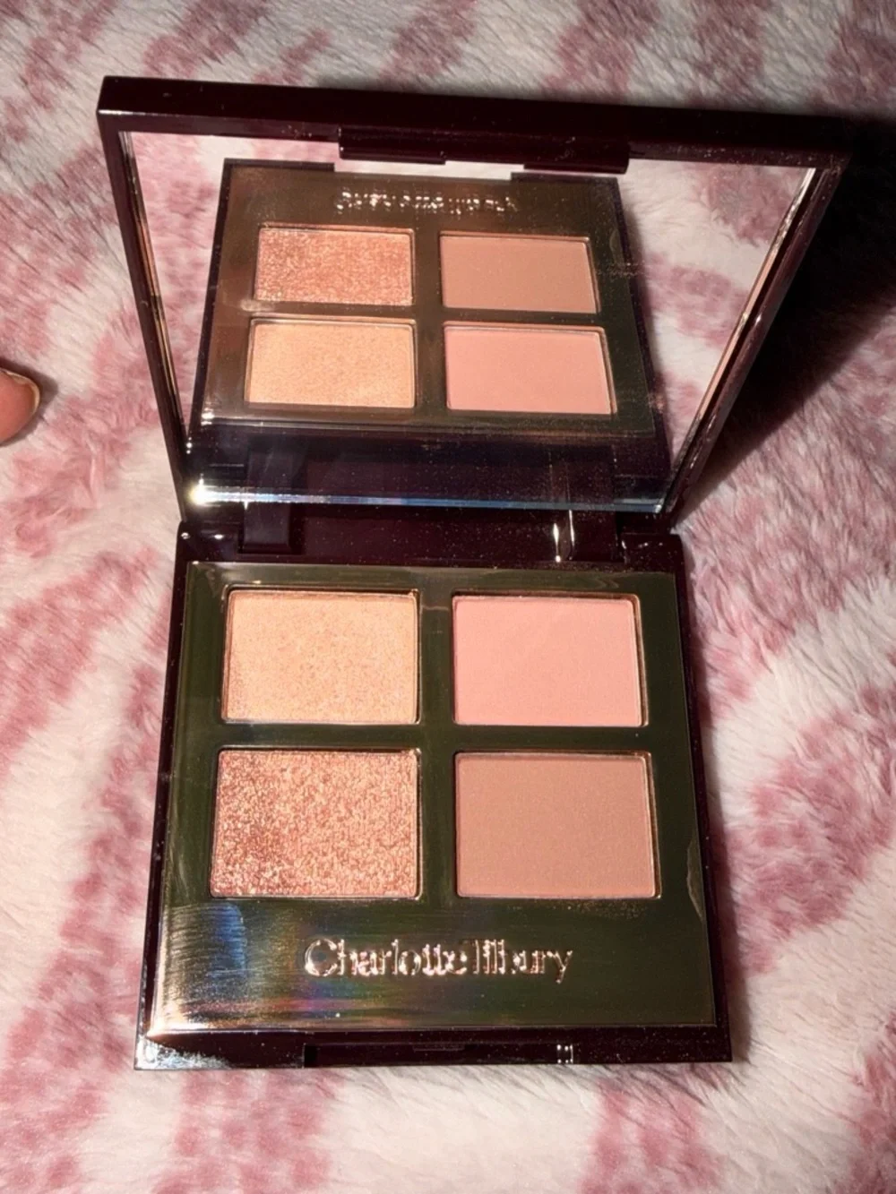Charlotte Tilbury Rose Quartz Eyeshadow Quad - Soft Pink & Peach Mix